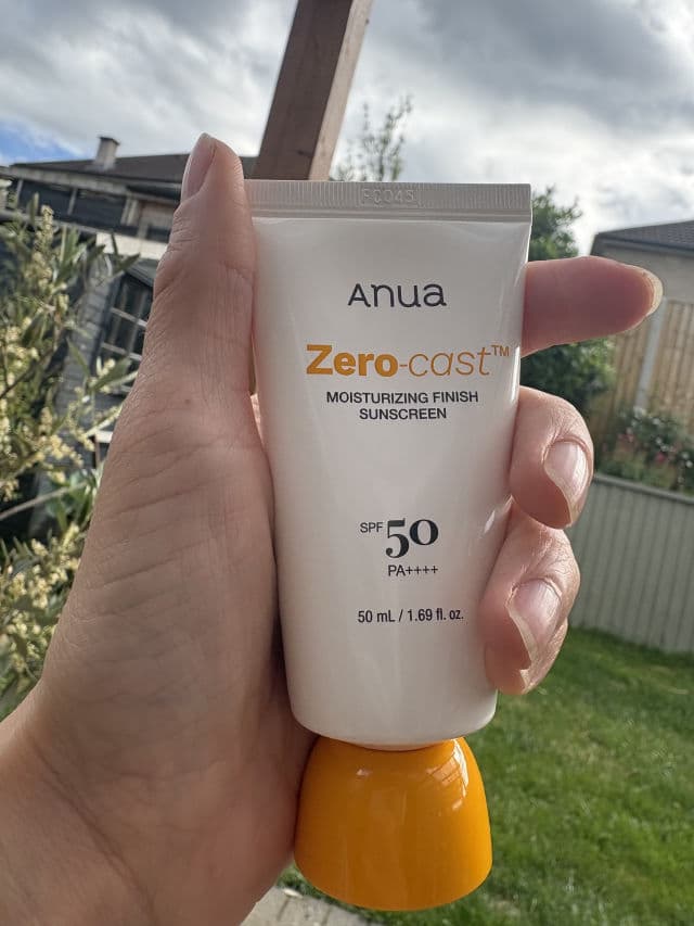 ANUA Zero-cast Moisturizing Finish Sunscreen SPF 50+ PA++++ review photo by katiek82
