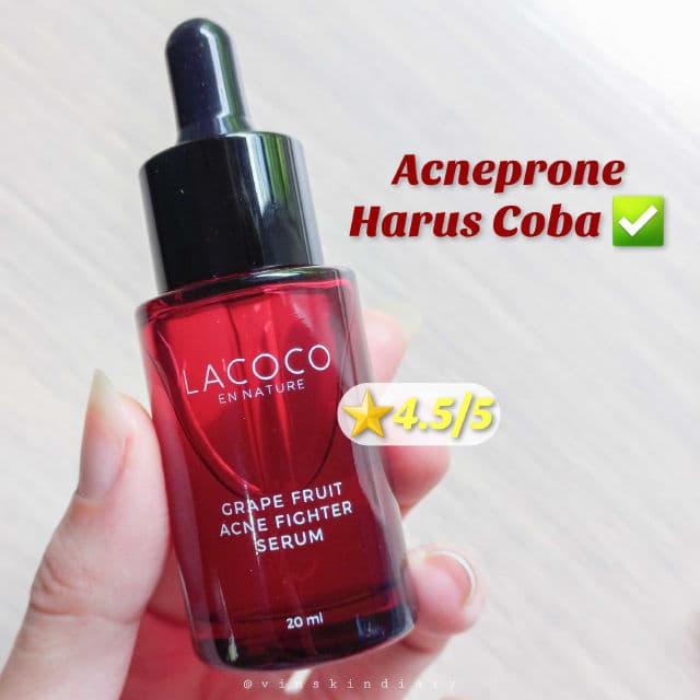 Lacoco en nature Grape Fruit Acne Fighter Serum review photo by vinskindiary