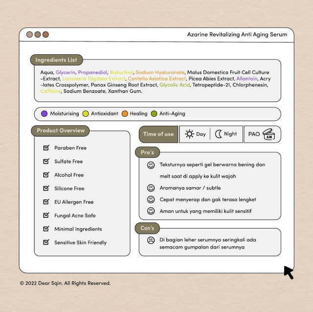 Azarine Revitalizing Anti Aging Serum review photo by dearsqin