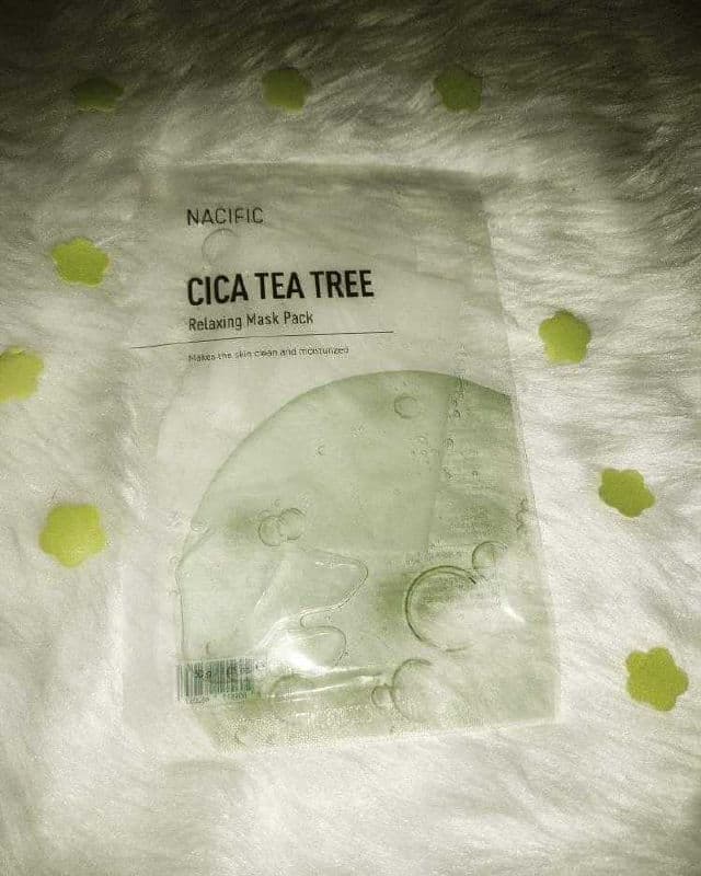 Nacific Cica Tea Tree Relaxing Mask Pack review photo by caerusnana