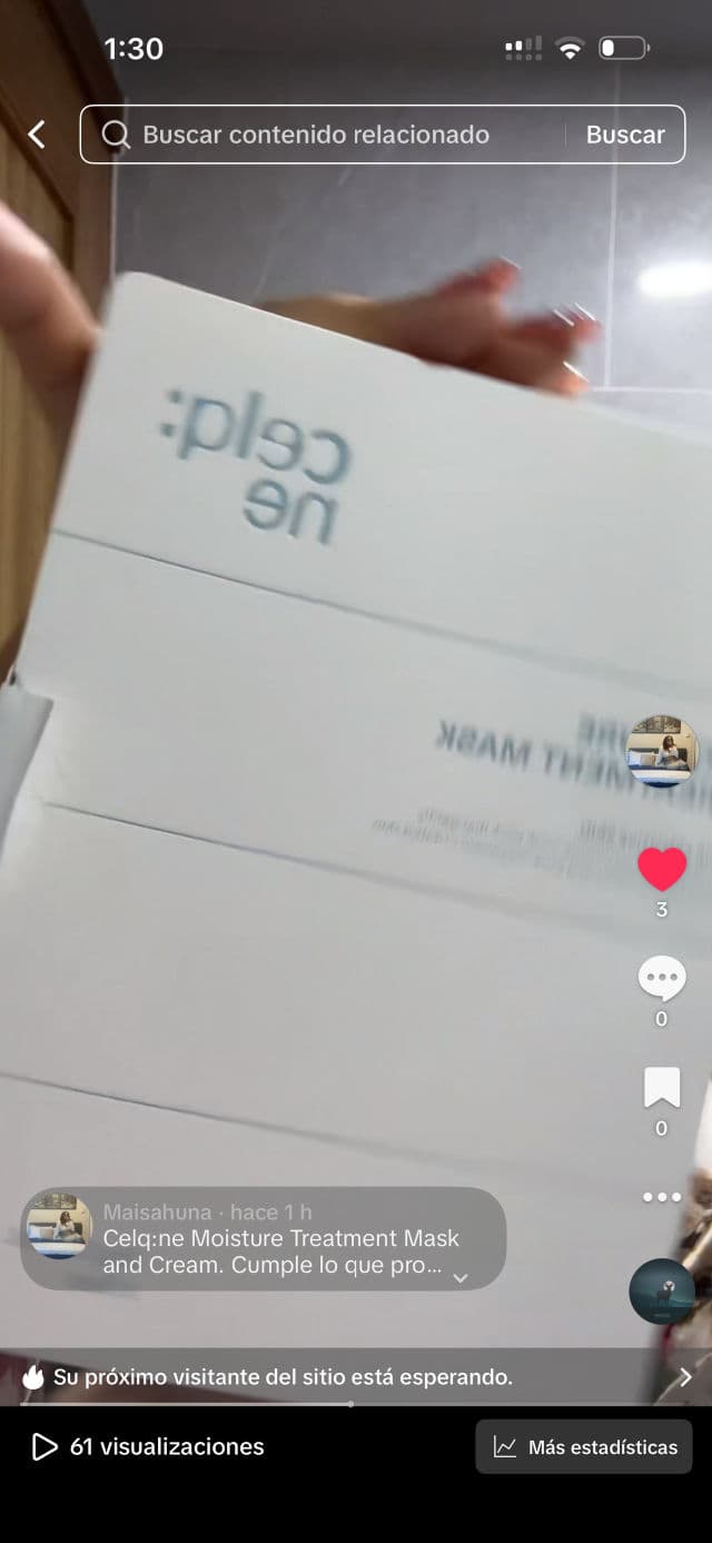 celqne Moisture Treatment Mask review photo by maisahuna