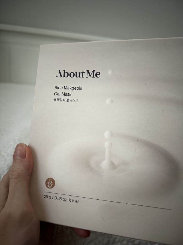 ABOUT ME Rice Makgeolli Gel Mask review photo by maryenblog