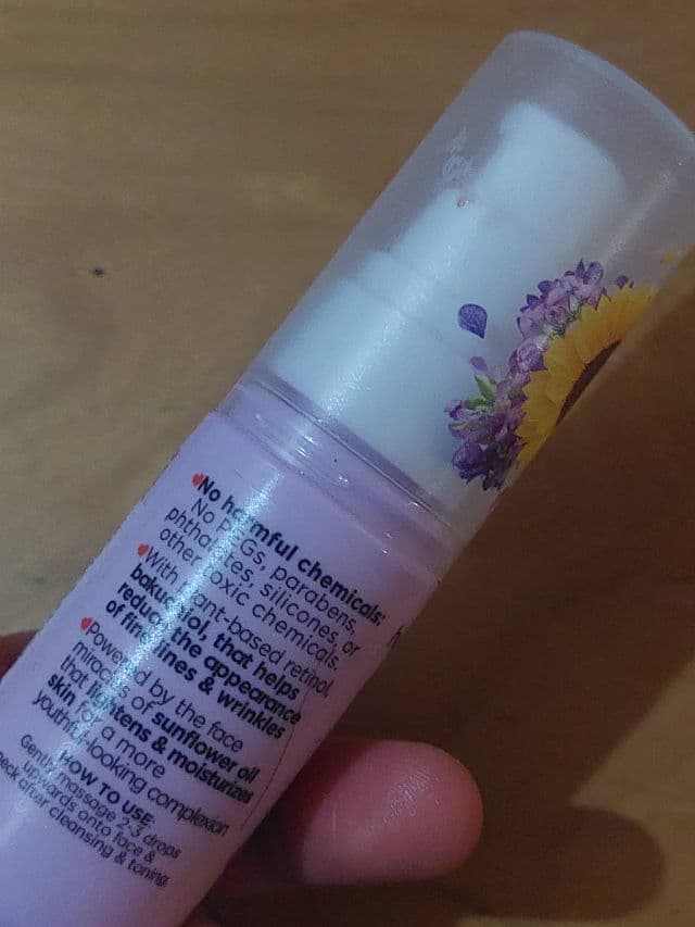 Human Heart Nature Sunflower Beauty Oil with Bakuchiol review photo by Gray17