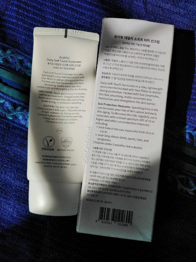 Daily Soft Touch Sunscreen SPF 50+ PA++++ product review