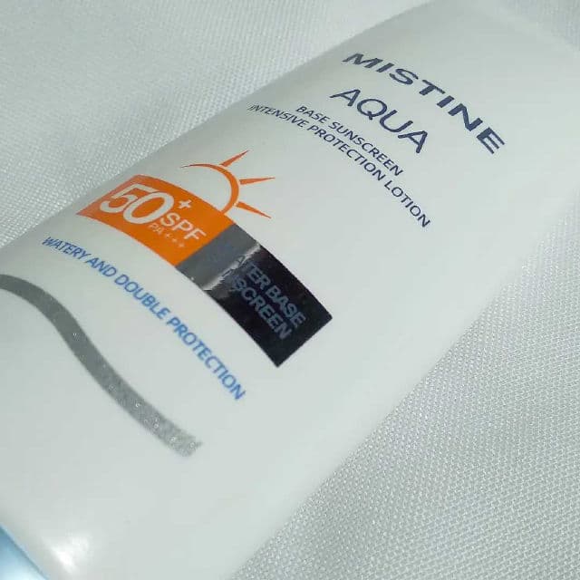 Mistine Aqua Base Sunscreen Body Lotion SPF50 review photo by salysheyyy