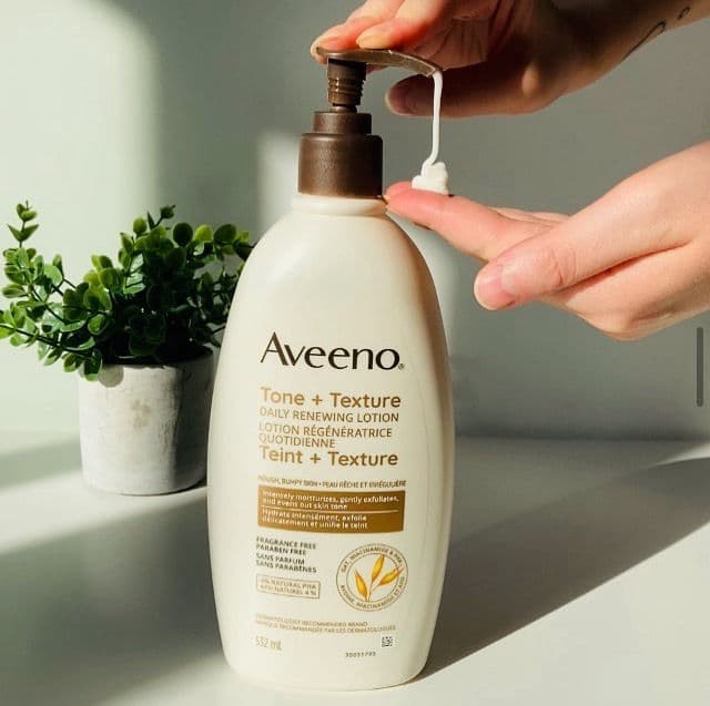 Aveeno Tone + Texture Daily Renewing Body Lotion review photo by Debby25