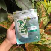 Garnier Moisture Bomb Green Tea Hydrating Face Sheet Mask review photo by taary