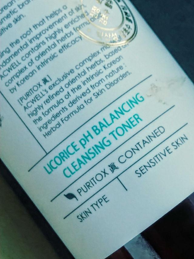Licorice pH Balancing Cleansing Toner product review
