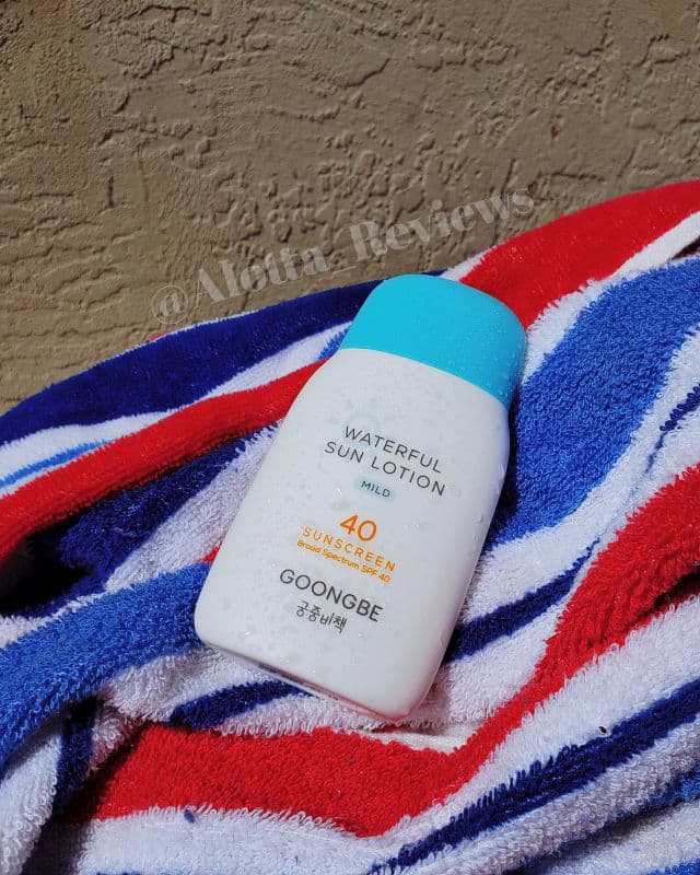 Goongbe Waterful Sun Lotion SPF50+ PA++++ review photo by AlottaxReviews