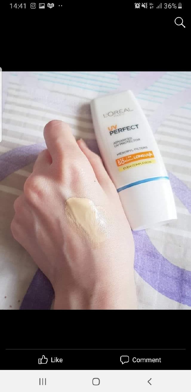 L'Oreal Paris UV Perfect Even Complexion SPF50+ PA++++ review photo by AdelynTan