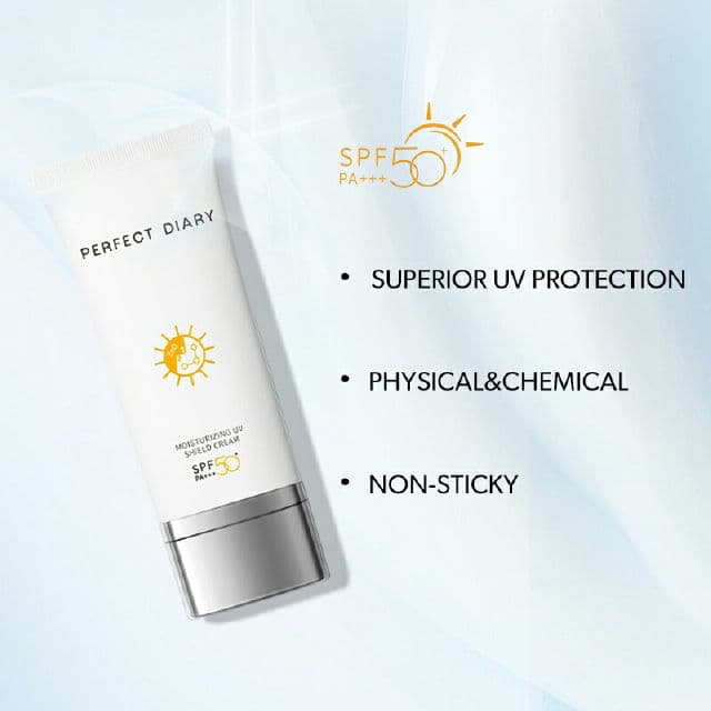 Perfect Diary Moisturizing Sunscreen UV Protection Shield Cream SPF50+ PA+++ review photo by yeppujicare