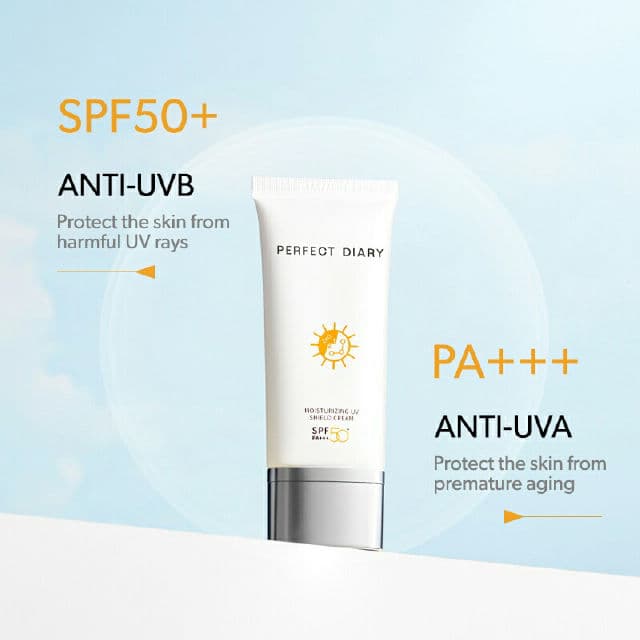 Perfect Diary Moisturizing Sunscreen UV Protection Shield Cream SPF50+ PA+++ review photo by yeppujicare