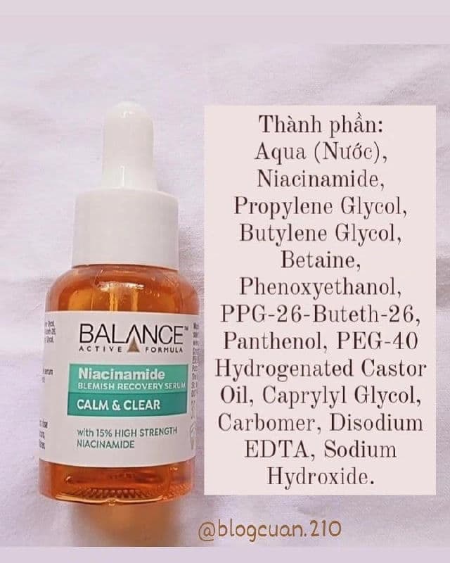 Balance Active Formula Niacinamide Blemish Recovery Serum review photo by Blogcuan