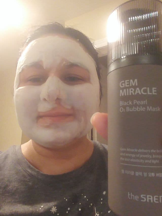 THE SAEM Gem Miracle Black Pearl O2 Bubble Mask review photo by Clarab13