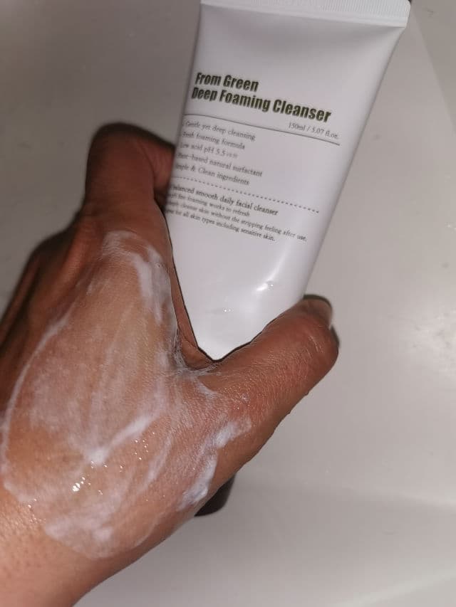 PURITO Green Deep Foaming Cleanser review photo by hashiskincare