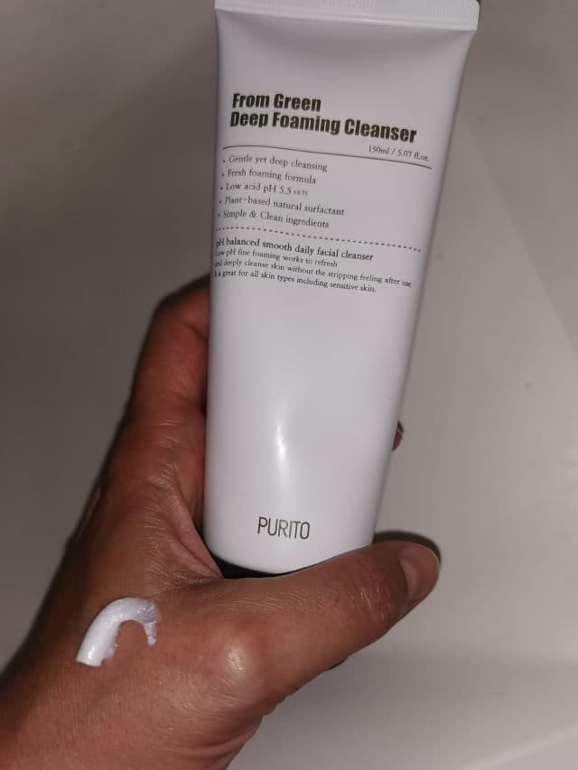 PURITO Green Deep Foaming Cleanser review photo by hashiskincare