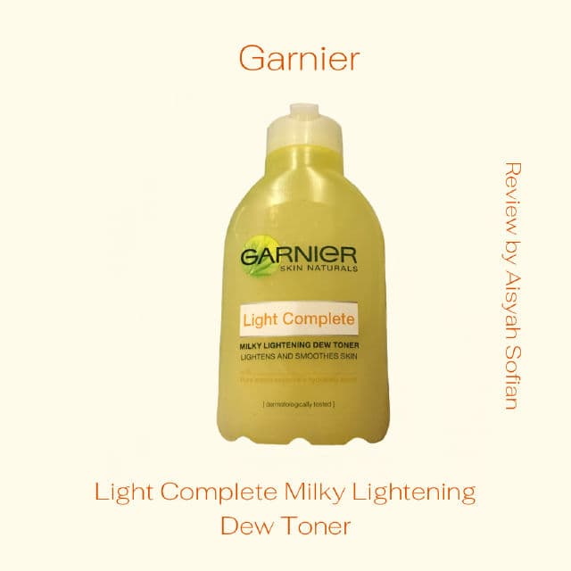 Garnier Light Complete Milky Lightening Dew Toner review photo by Dearestaisyah