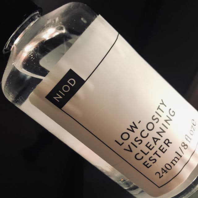 NIOD Low-Viscosity Cleaning Ester review photo by EBA