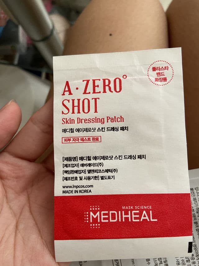MEDIHEAL A-Zero Shot Skin Dressing Patch review photo by Elai