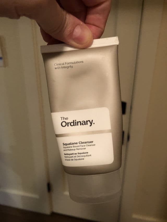 The Ordinary Squalane Cleanser review photo by FragranceFree4Life