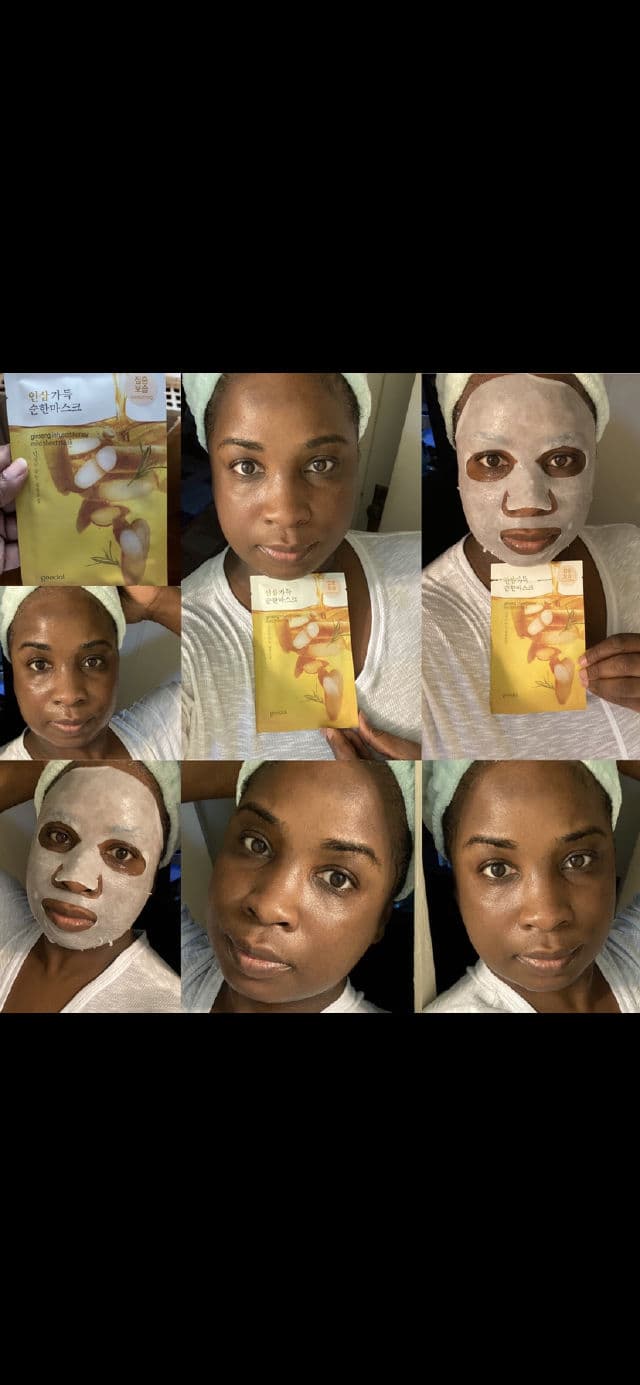 GOODAL Mild Sheet Mask Ginseng review photo by Georgialion47
