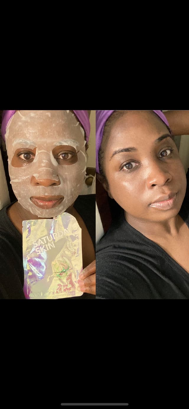Saturday Skin Cotton Cloud Probiotic Power Mask review photo by Georgialion47