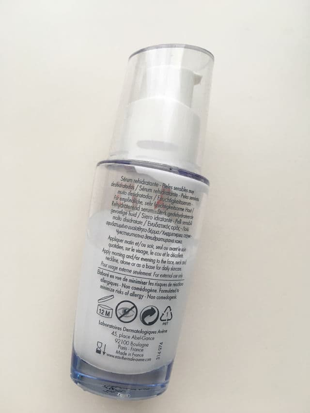 Avene Hydrance Intense Rehydrating serum review photo by Glowingclouds