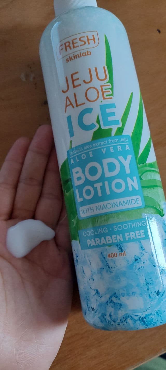 Fresh Skinlab Jeju Aloe Cooling and Soothing Ice Body Lotion with Niacinamide review photo by Gray17