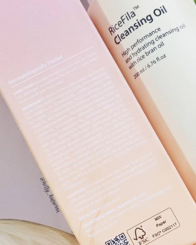 HAYEJIN RiceFila Cleansing Oil review photo by Hollykatarina