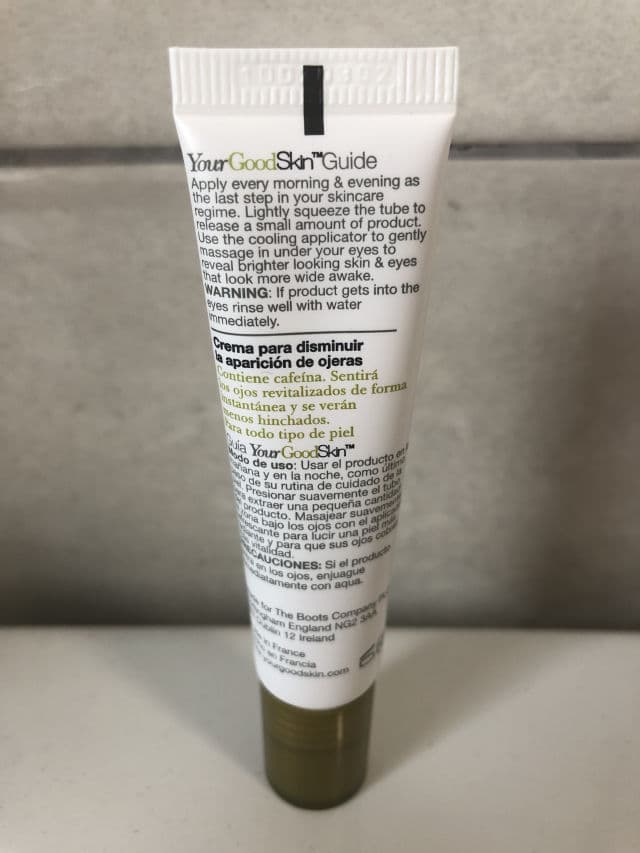 Your Good Skin Dark Circle Rescue Eye Cream - with Caffeine review photo by Honeybun