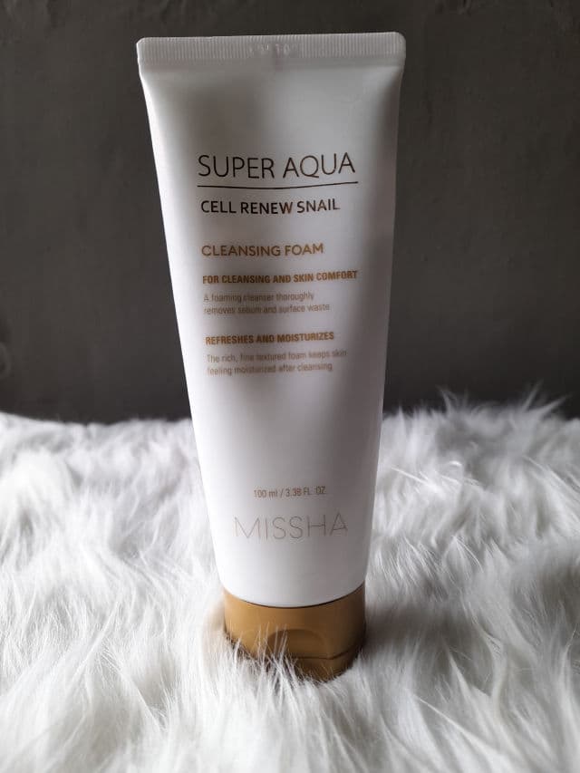 MISSHA Super Aqua Cell Renew Snail Cleansing Foam review photo by Kusuma