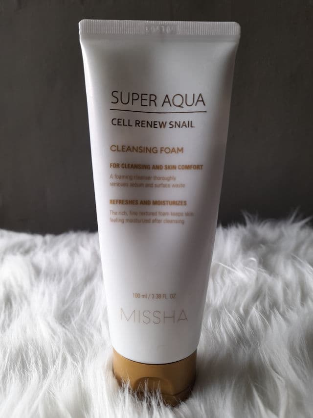 MISSHA Super Aqua Cell Renew Snail Cleansing Foam review photo by Kusuma