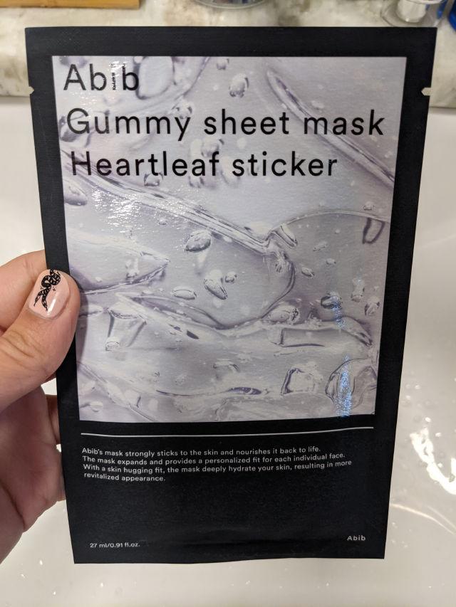 Gummy Sheet Mask Heartleaf Sticker product review