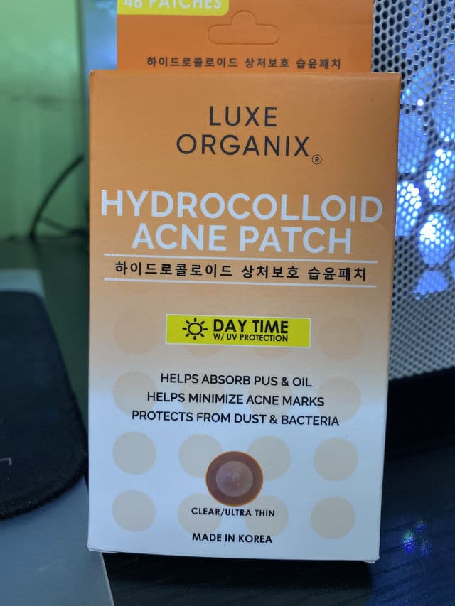Luxe Organix Hydrocolloid Acne Patch Day Time review photo by Mystique