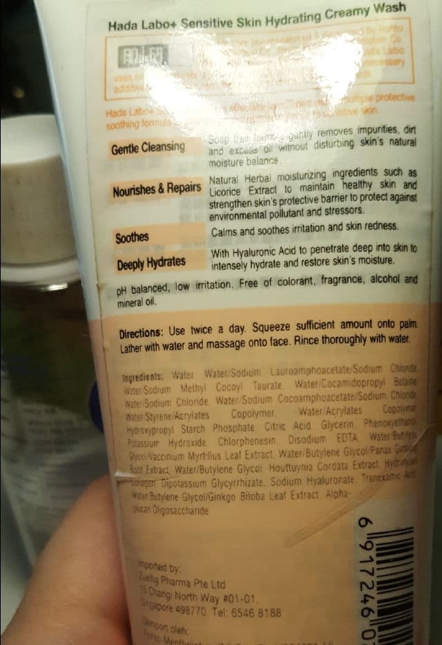 Hada Labo Sensitive Skin Hydrating Creamy Wash review photo by OyaOra