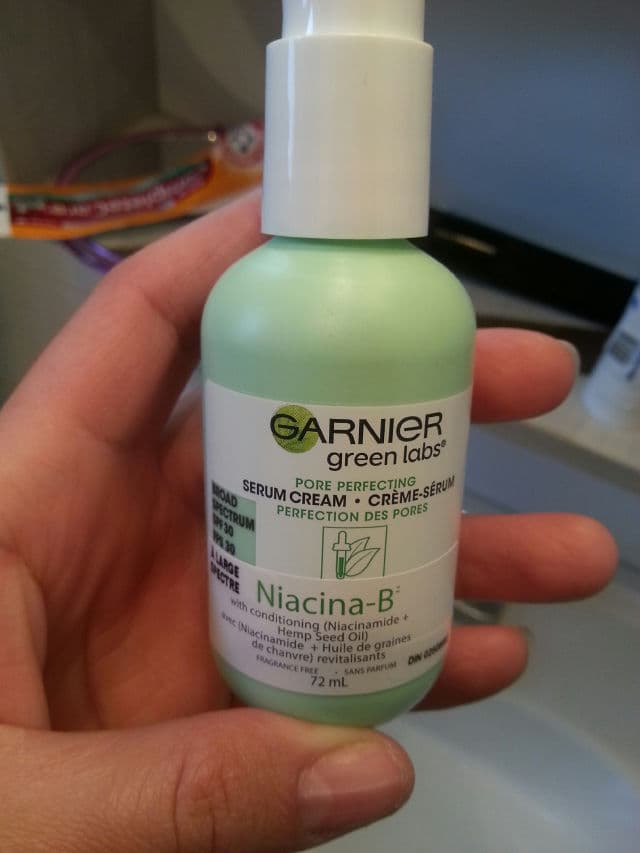 Garnier Green Labs Canna-B Pore Perfecting Serum Cream Fragrance Free SPF 30 review photo by Pau31