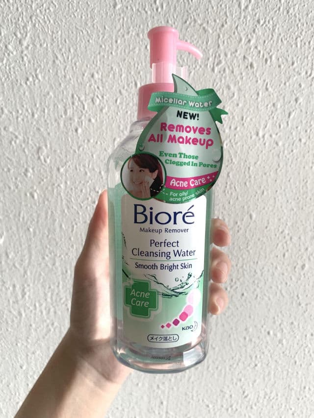 Biore Make Up Remover Perfect Cleansing Water Acne Care review photo by whenfarhanareviews