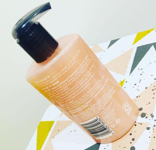 Rose Quartz + Charcoal Daily Purifying Cleanser product review