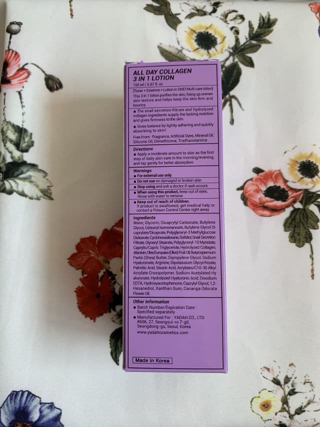 Yadah All Day Collagen 3 in 1 Lotion review photo by Radiant1111