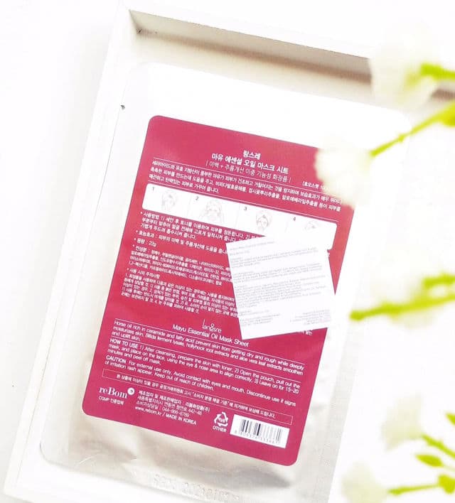 Langsre Mayu Essential Oil Mask Sheet review photo by Ristra