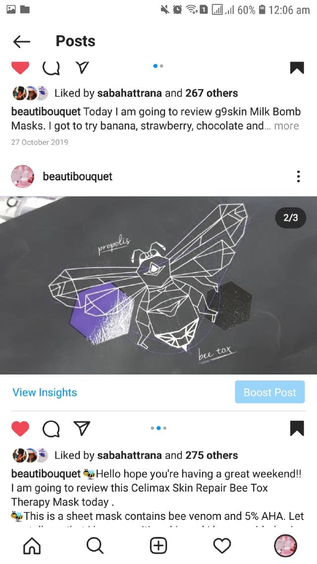 CELIMAX Skin Repair Bee Tox Therapy Mask review photo by Sidd