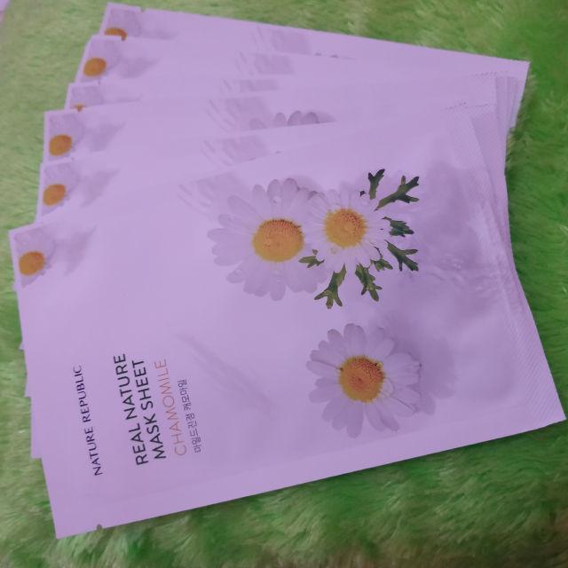 Real Nature Chamomile Mask Sheet product review