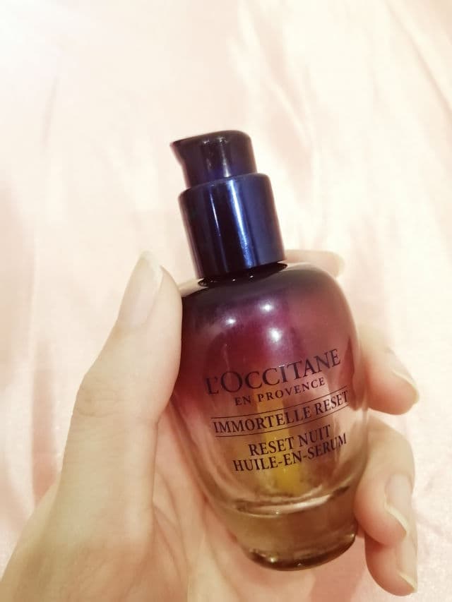 L'Occitane Immortelle Overnight Reset Serum review photo by Masktery