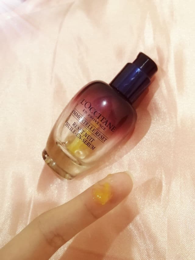 L'Occitane Immortelle Overnight Reset Serum review photo by Masktery