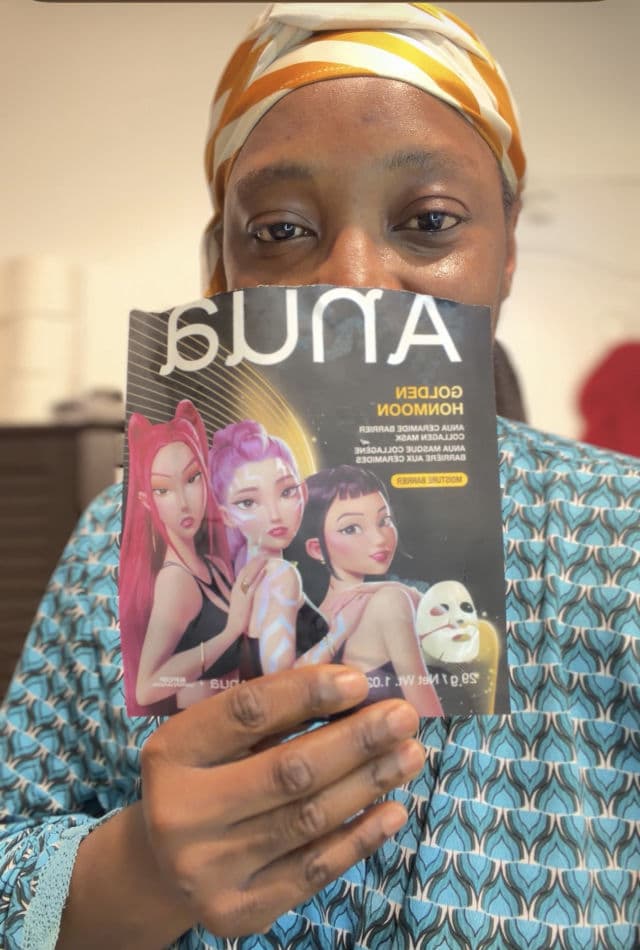 ANUA K-Pop Demon Hunters Ceramide Barrier Collagen Mask review photo by Esther Ighodalo