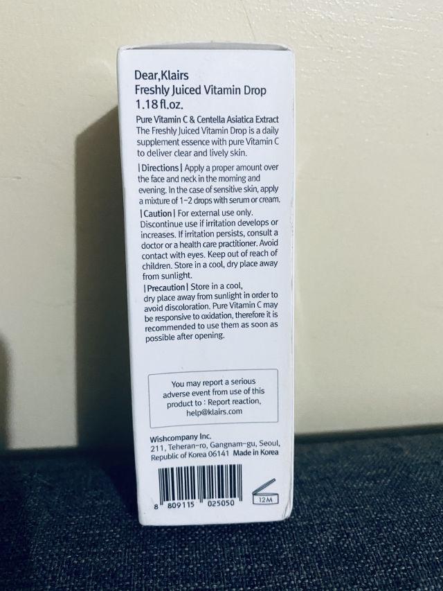 Freshly Juiced Vitamin Drop product review