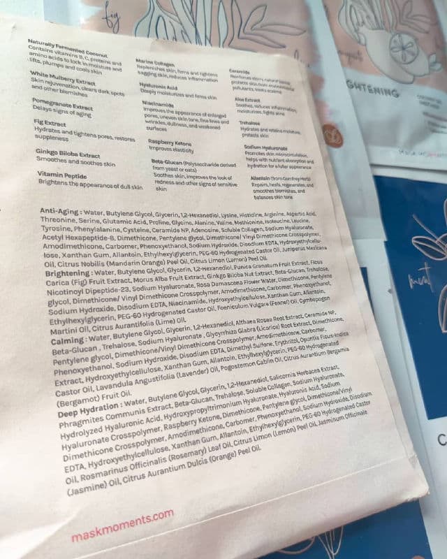 Mask Moments Calming Coconut Gel Sheet Mask review photo by ayylienss