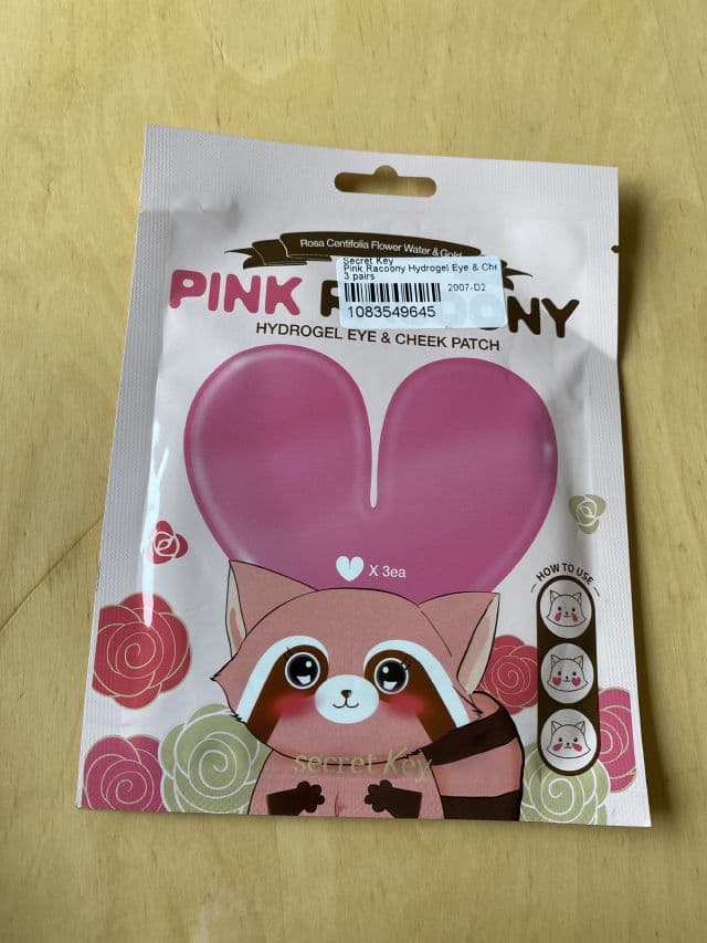 SECRET KEY Pink Racoony HydroGel Eye & Cheek Patch review photo by bilegee