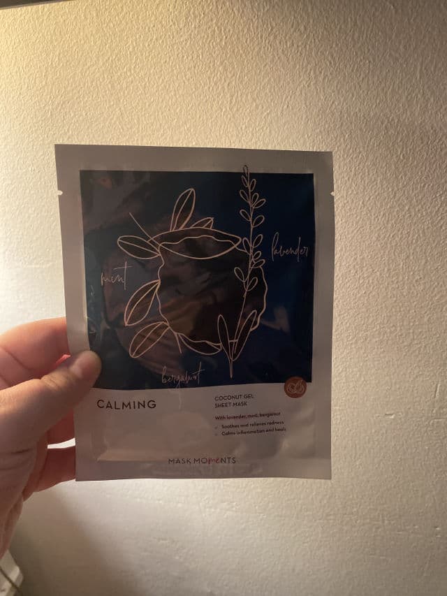 Mask Moments Calming Coconut Gel Sheet Mask review photo by butfirstproduct
