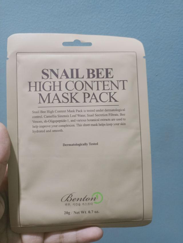 Snail Bee High Content Mask Pack product review